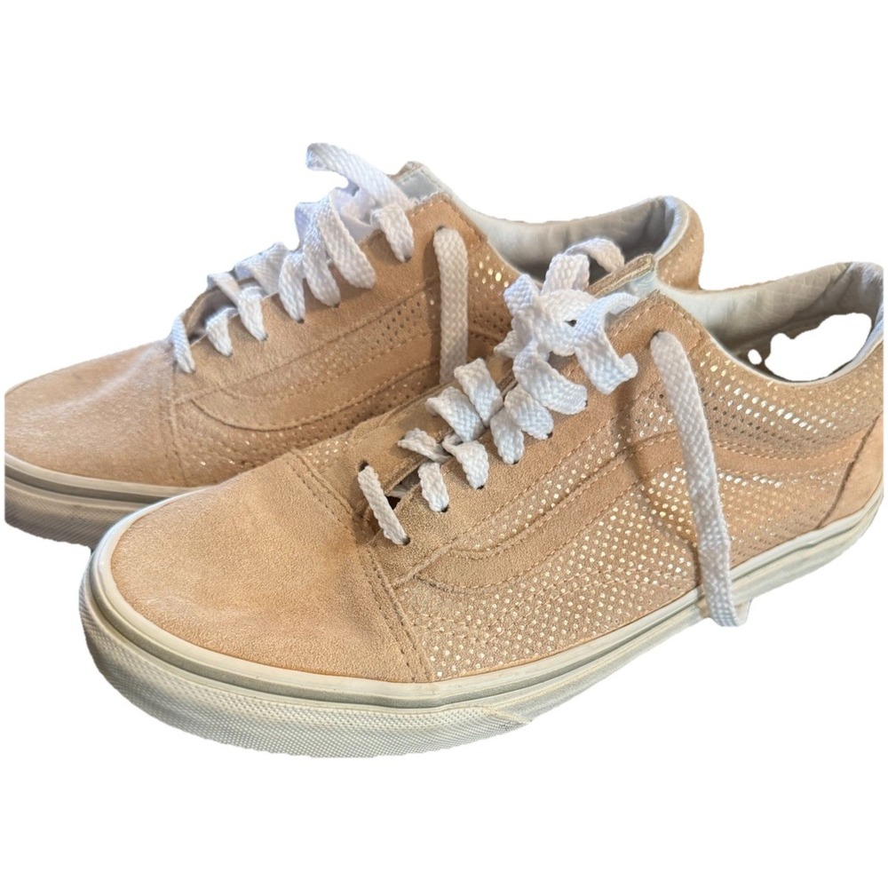 Vans‎ Fabulous Pink Suede Metallic Sports Classic Trainers Size 8 39
